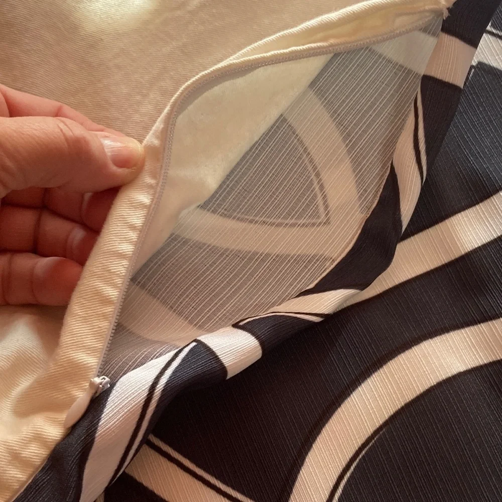 Modern Black and White Pillow Cover pair